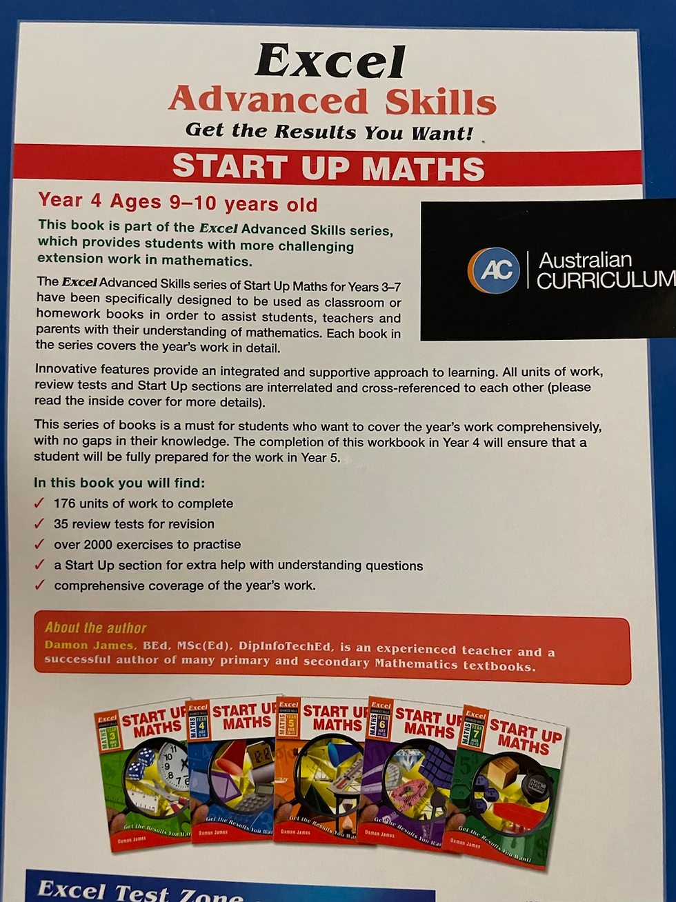 Thumbnail: Excel Start Up Maths Year 6 Ages 11-12