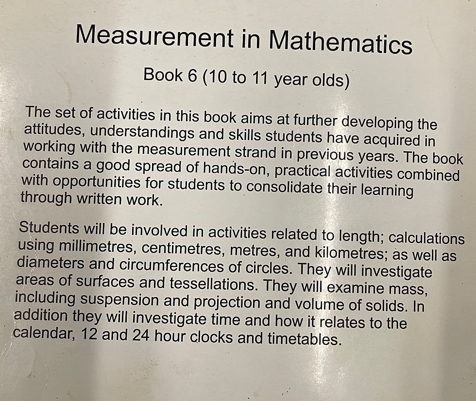 Thumbnail: The Measurement in Mathematics Book 6 for Ages10-11 by Gerry Westenberg