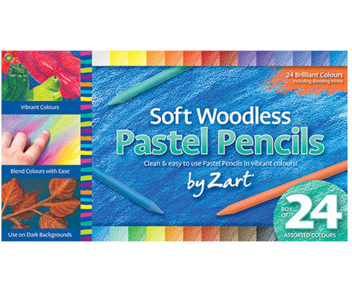 Thumbnail: Woodless Soft Pastel Pencils Pack of 24