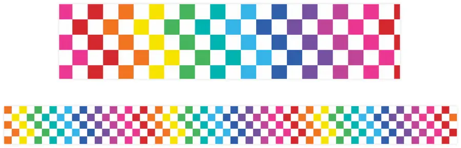 Rainbow Checkered Border