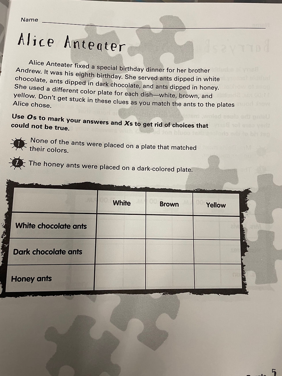 Thumbnail: Logic Puzzlers From A to Z by Sue M Wright