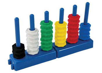 Place Value Abacus Set 56 Pieces Tew