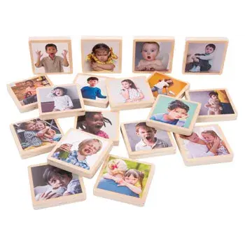 My Emotions Wooden Tiles