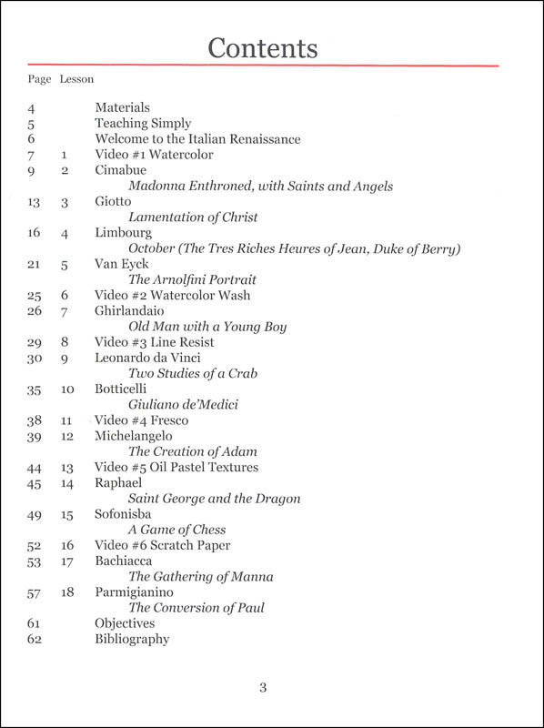 Thumbnail: ARTistic Pursuits K-3 Volume 4: Italian Renaissance