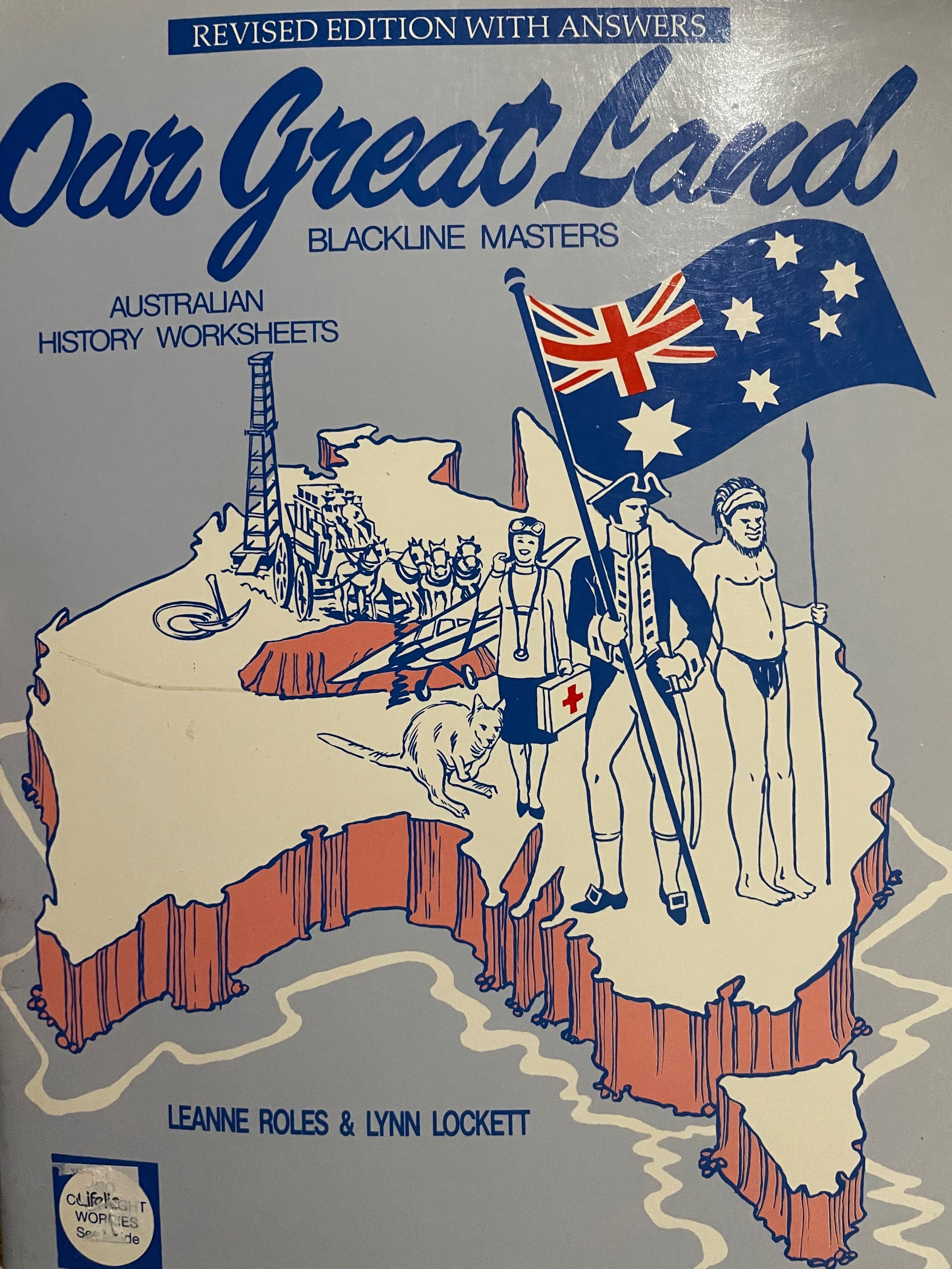 Our Great Land - Australian History Worksheets by Roles & Lockett