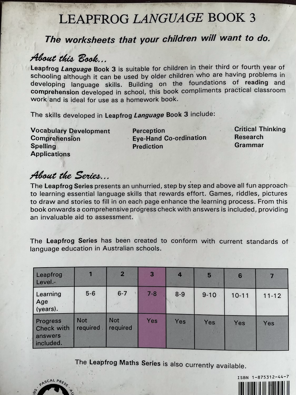 Thumbnail: Leapfrog Language Student Book 3