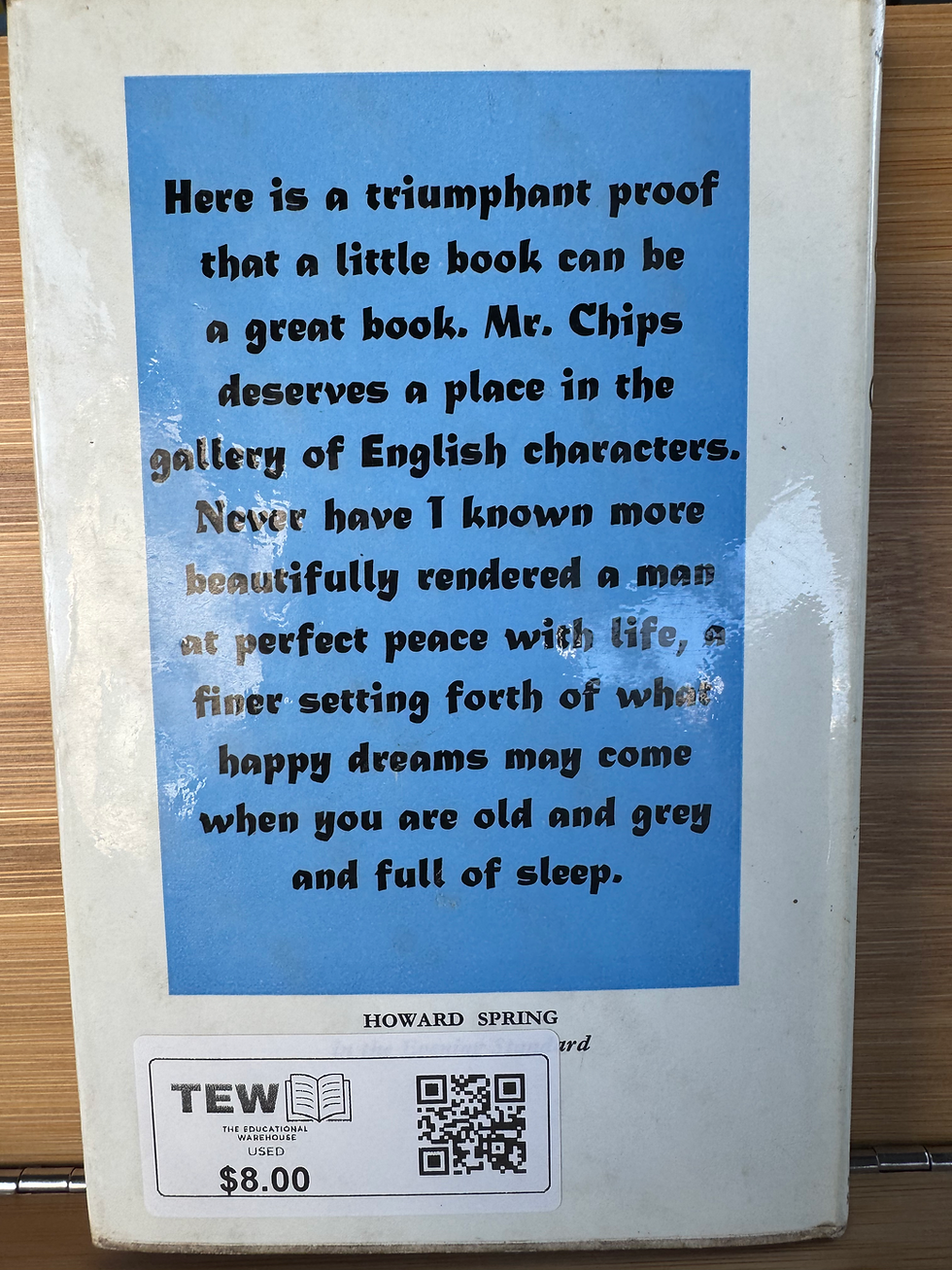 Thumbnail: Goodby Mr. Chips by James Hilton