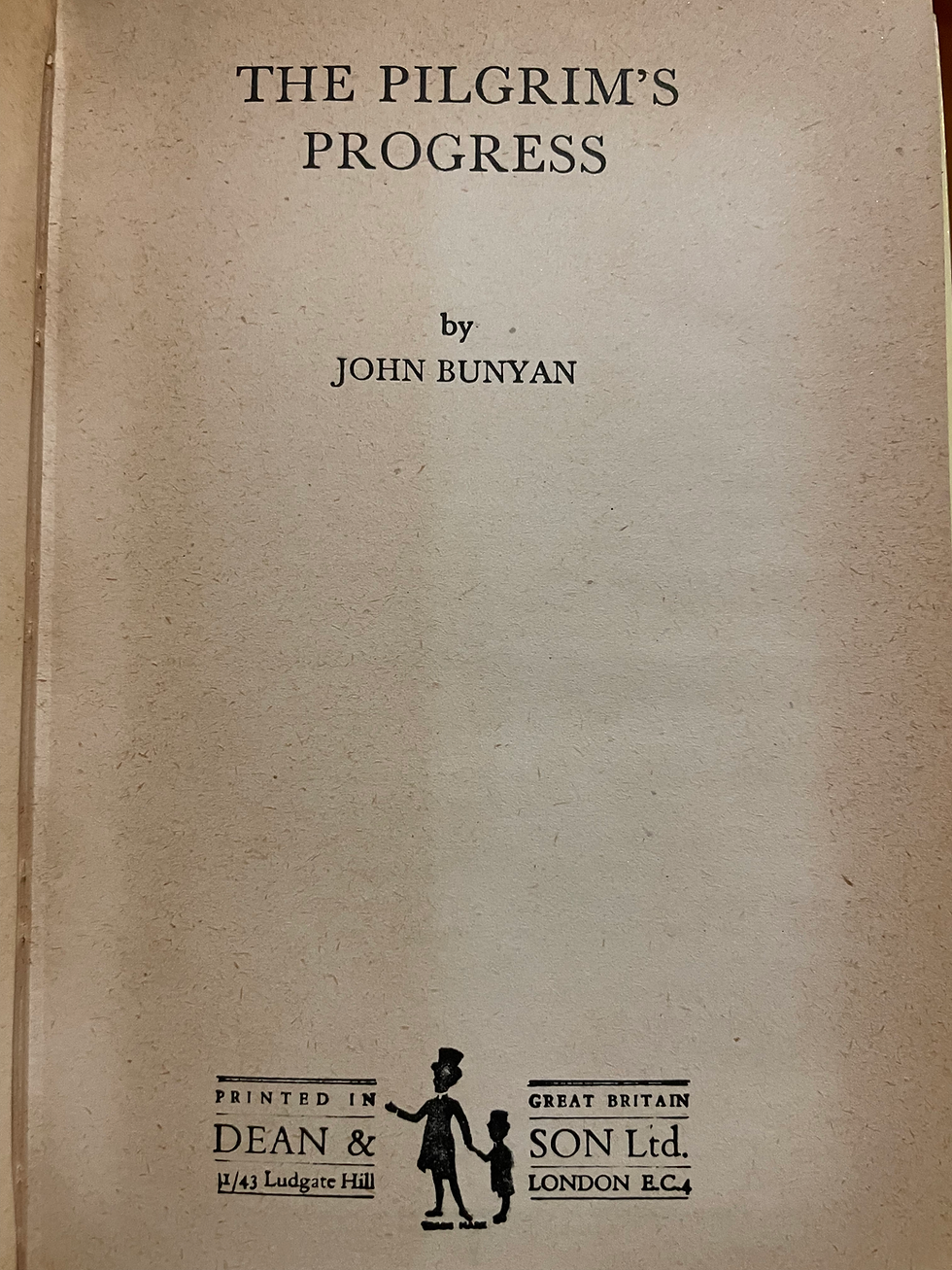 Thumbnail: The Pilgrim’s Progress by John Bunyan (Dean & Son) Rare