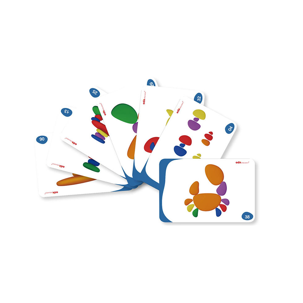 Thumbnail: Rainbow Pebbles in a Plastic Container 36p