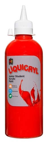 Thumbnail: Liquicryl Junior Student Acrylic Paint 500ml - each - 16 colours