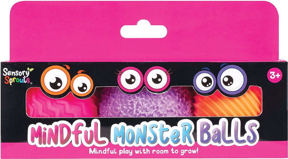 Mindful Monster Balls - Pink, Purple & Orange