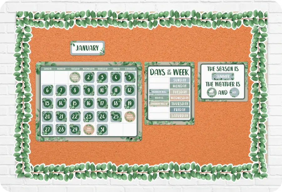 Eucalyptus Essentials Die-Cut Border