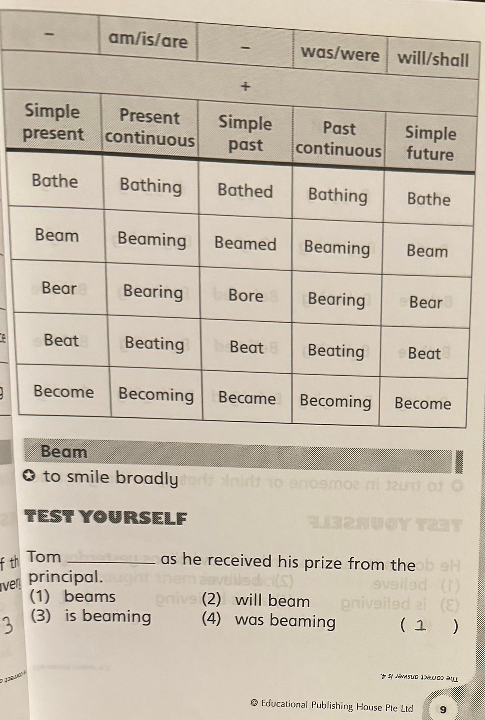 Thumbnail: Book of Tenses by Leanne Teoh