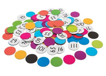 Thumbnail: Magnetic Hundred Board Sheet & Counter Set