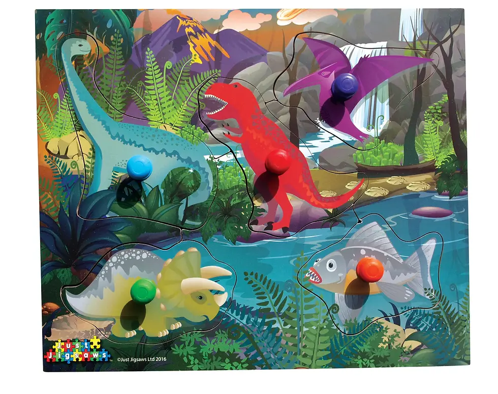 Dinosaur Fossil Puzzle - 5 Pieces