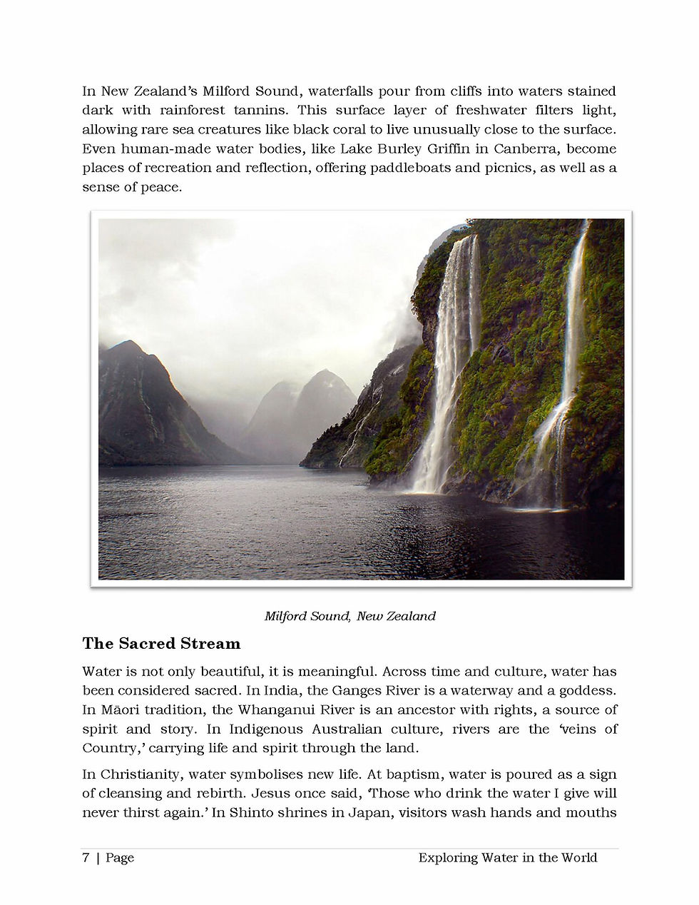 Thumbnail: Exploring Water in the World: Geography Lessons for Australian Years 7-8 Student