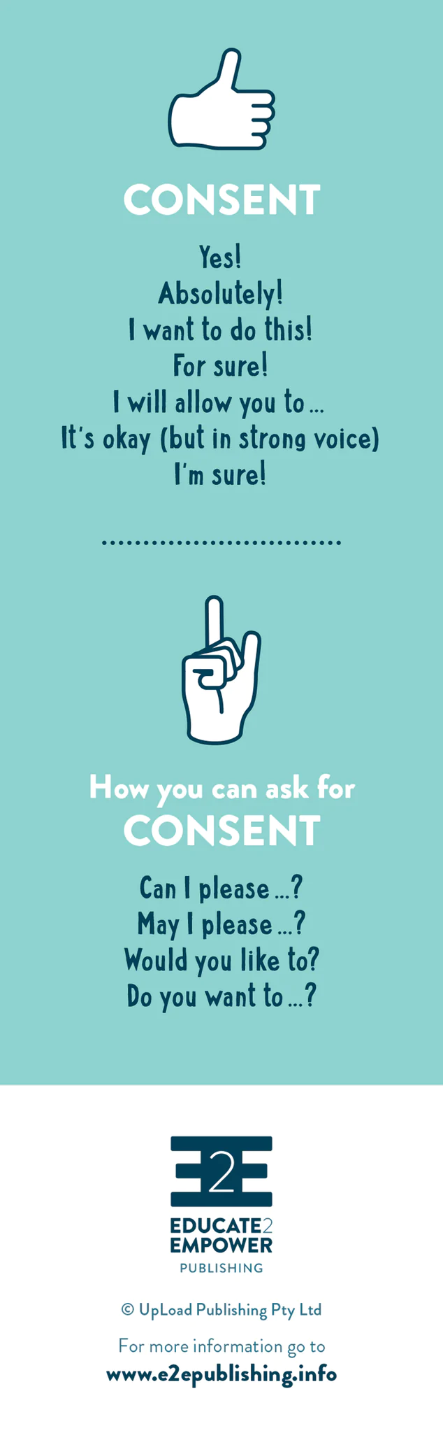 Thumbnail: Consent Bookmark - each