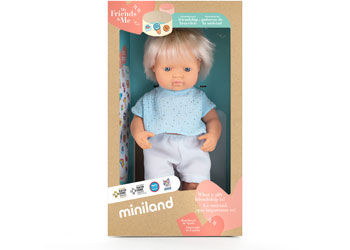 Thumbnail: Baby Doll Blond Boy or Girl Anatomically Correct 38cm