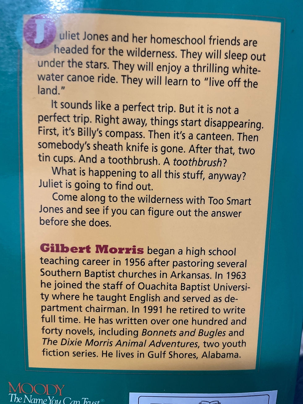 Thumbnail: Too Smart Jones and the Wilderness Mystery by Gilbert Morris