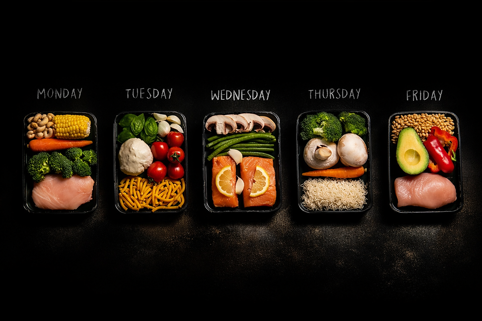 esempio pasti settimanali bilanciati