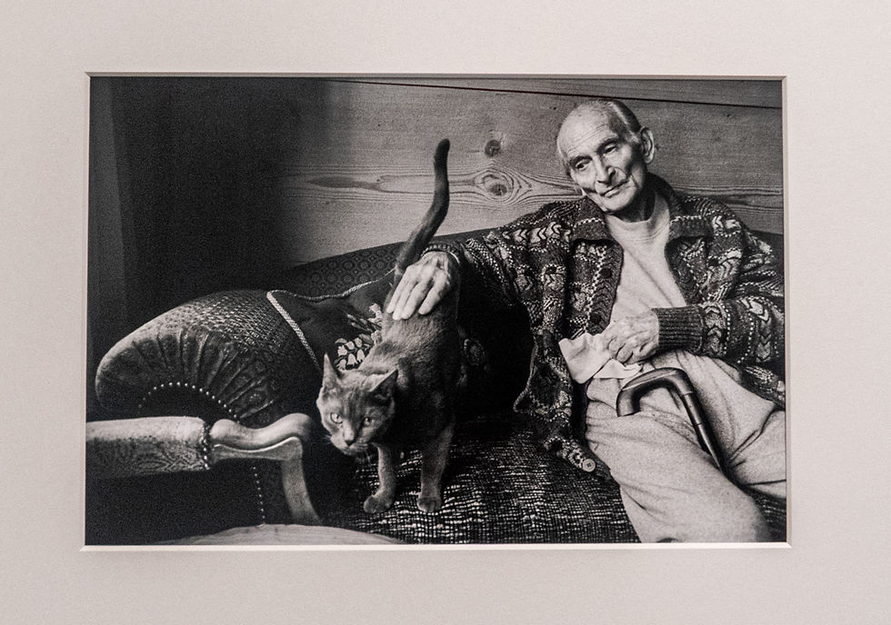 Painter Balthus and his cat Mitsuko - Martine Franck
