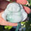 Thumbnail: Jade Pendant Spicy Green Laughing Buddha with Rope