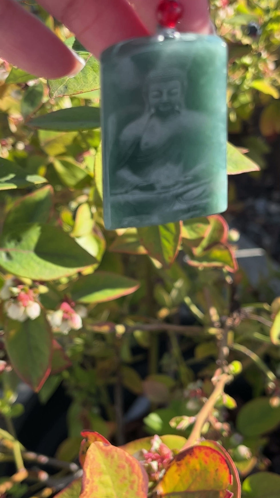 Thumbnail: Jade Guatemalan Laser-Etched Buddha