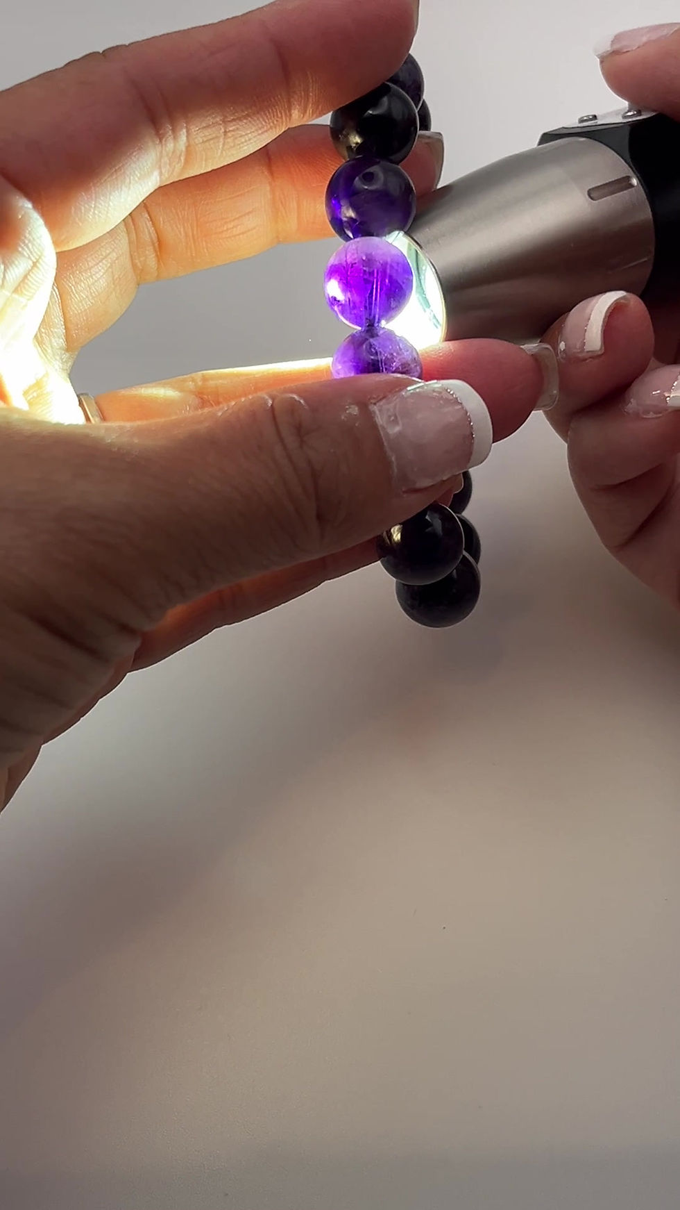 Thumbnail: Classic Pretty Amethyst Bracelet Beads