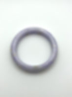 Thumbnail: Jade Bangle Lavender with Flowery White ( 56 mm )