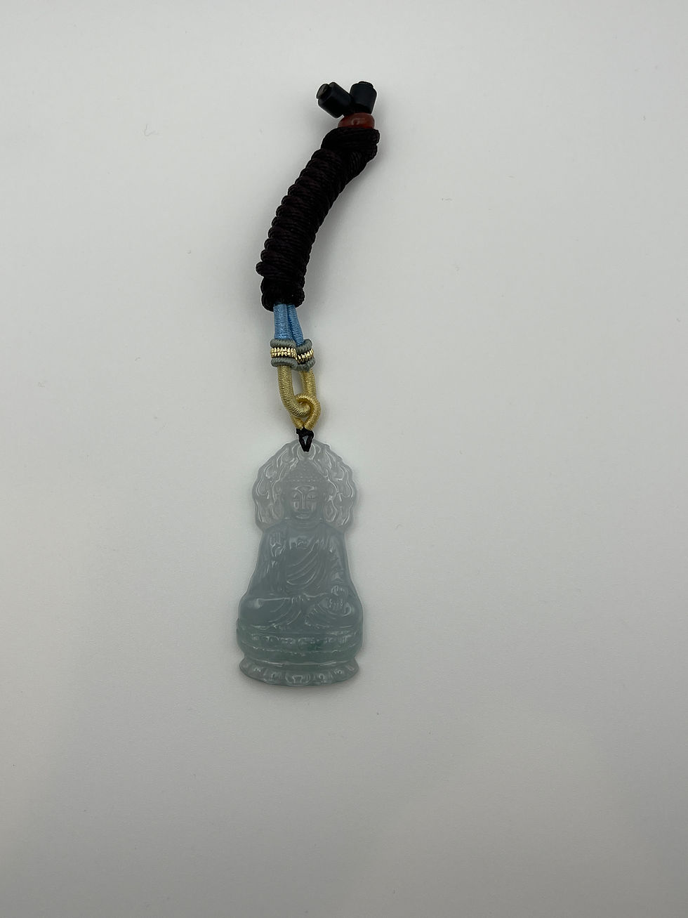 Thumbnail: Jade Buddha Meditating Icy Quality with Rope