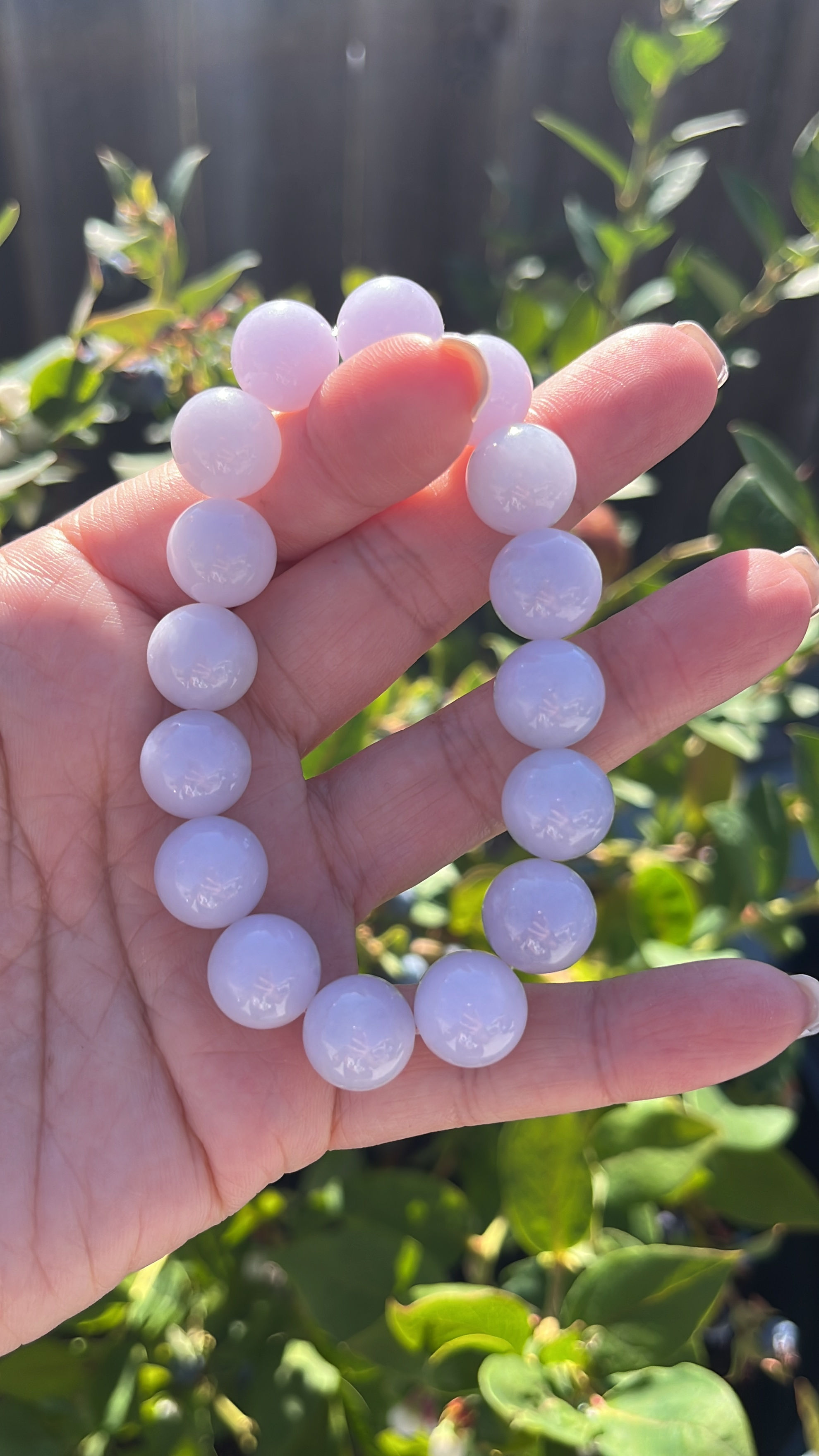 Jade Bracelet Lavender ( 6.5 inches )