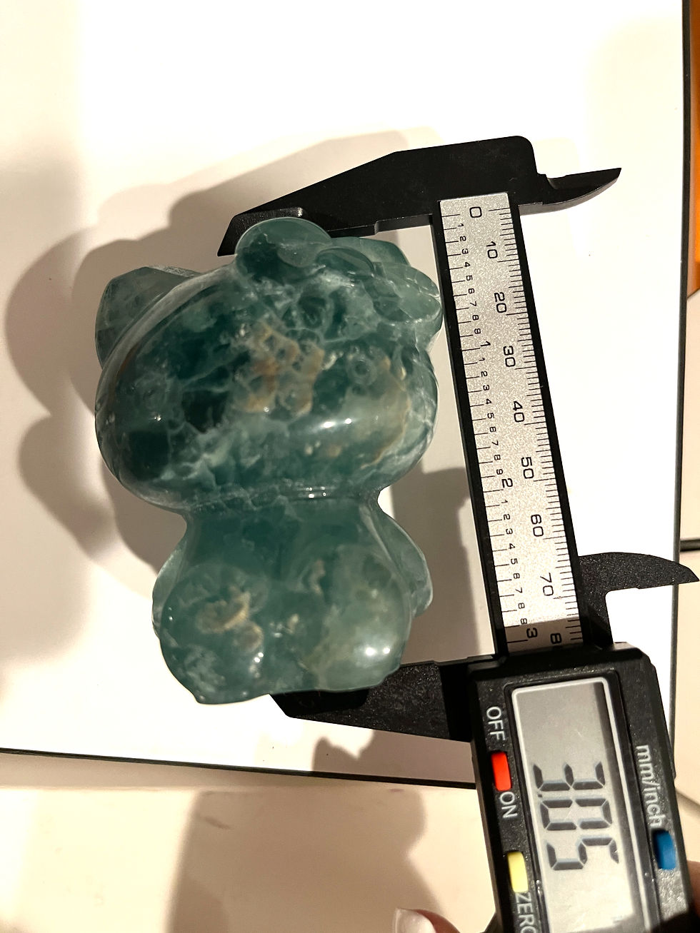 Thumbnail: Flourite Stone Kitty Shape