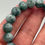 Thumbnail: Jade Dark Spicy Green Flowery Jadeite Beads ( 6.5 inches )