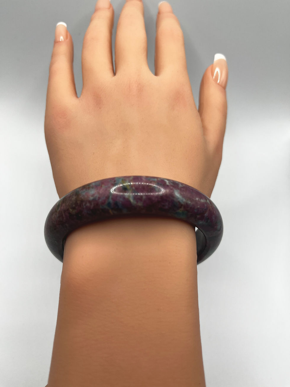 Thumbnail: Ruby Zoisite Natural Bangle ( 60 mm )