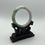 Thumbnail: Jade Bangle Full Round Fit Green and White ( 57.7 mm ) includes GIA Lab Report