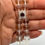 Thumbnail: Double Strand Clear Quartz with Purple Pendant Bracelet