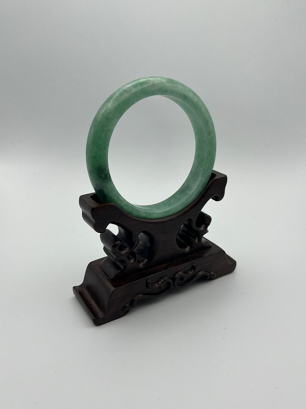 Thumbnail: Jade Bangle Comfort Fit Highly Sought After Green ( 57 mm )