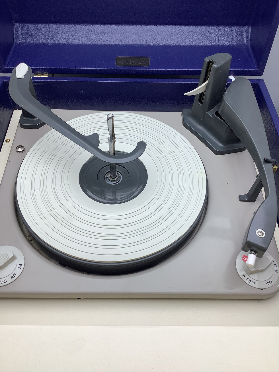 Thumbnail: Dansette Major Deluxe Blue and Cream