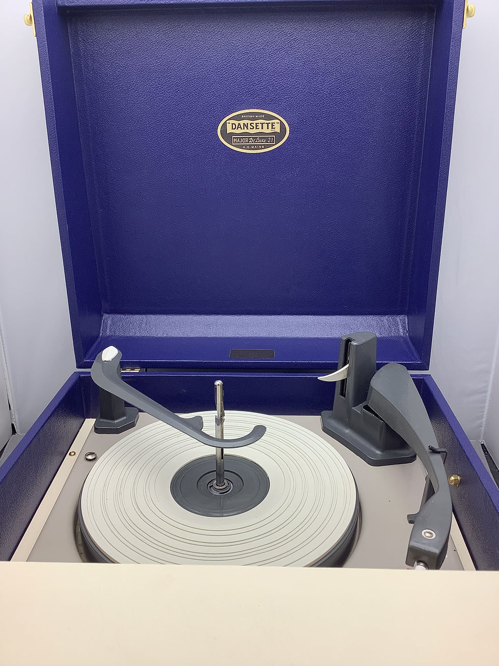 Thumbnail: Dansette Major Deluxe Blue and Cream