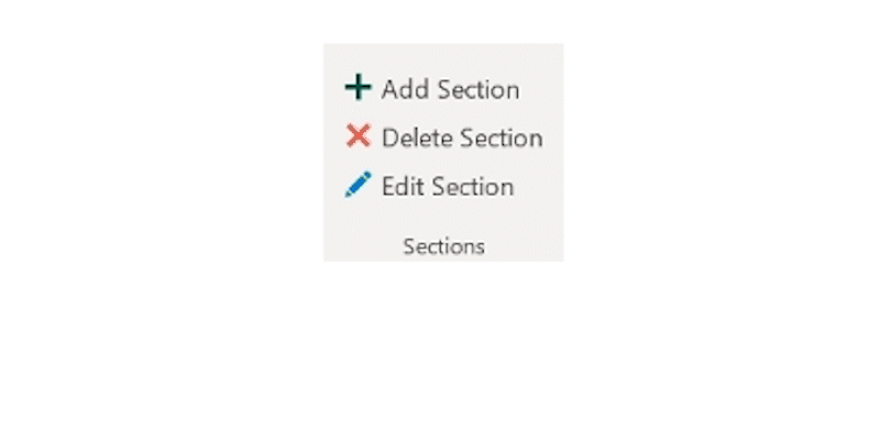 Gadwel Add Delete Section
