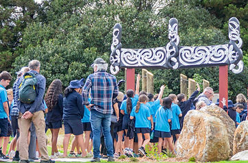 At the opening of Te Amo Pūtoro
