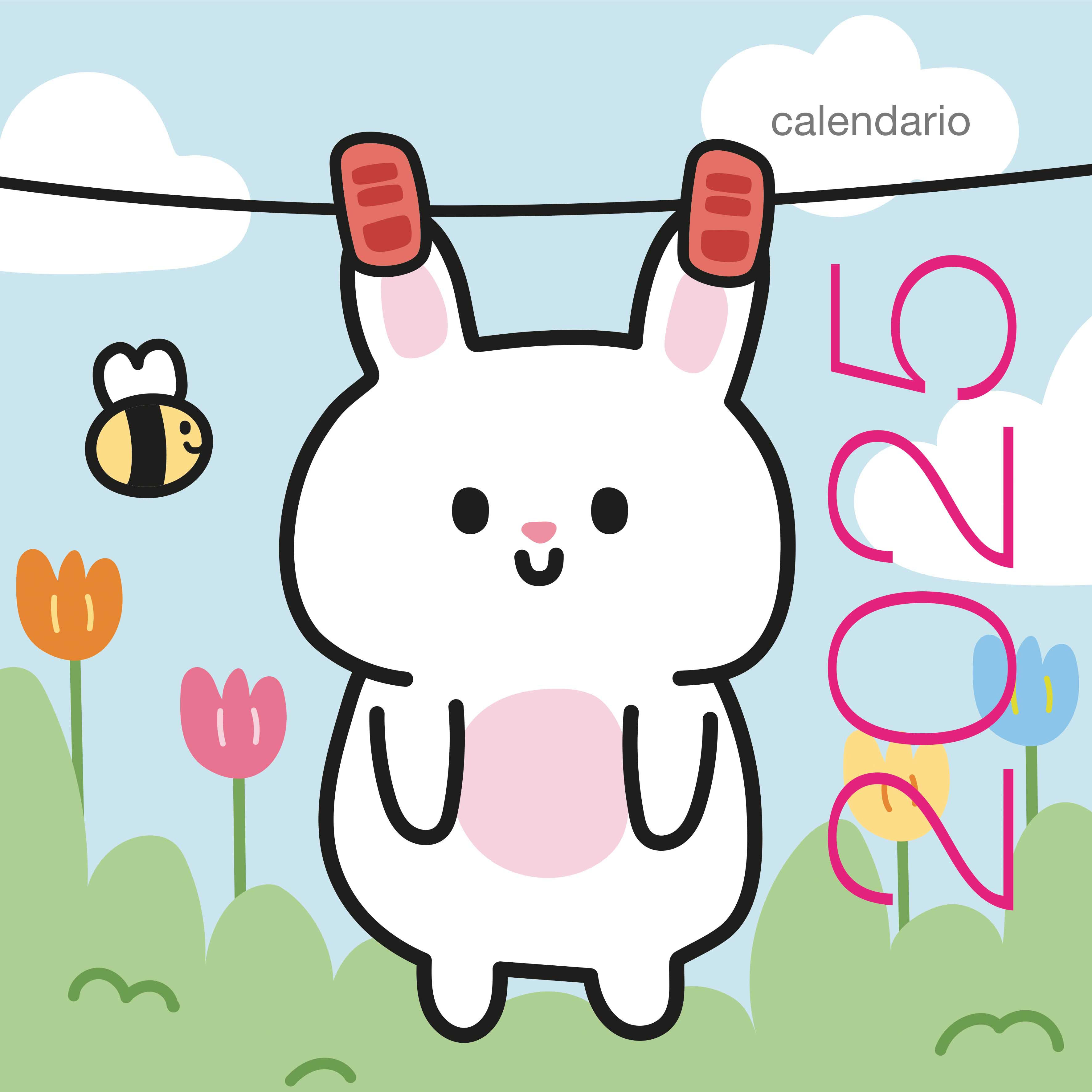 Kawaii. Calendario da muro