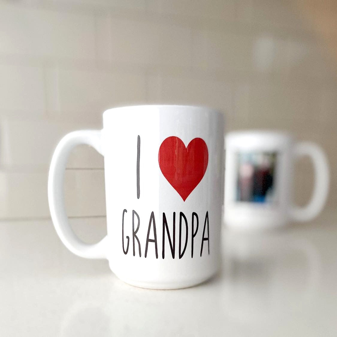 I love Grandpa (photo mug)