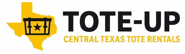 Custom moving tote rental package available with flexible tote quantities and rental periods throughout Central Texas.
