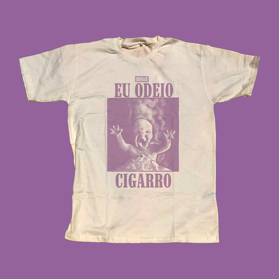 Miniatura: Eu odeio cigarro - Camisetas Unissex