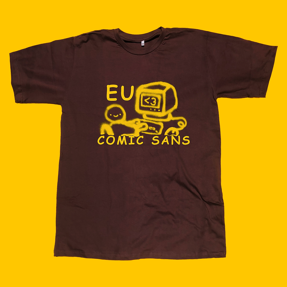 Miniatura: Comic Sans - Camisetas Unissex