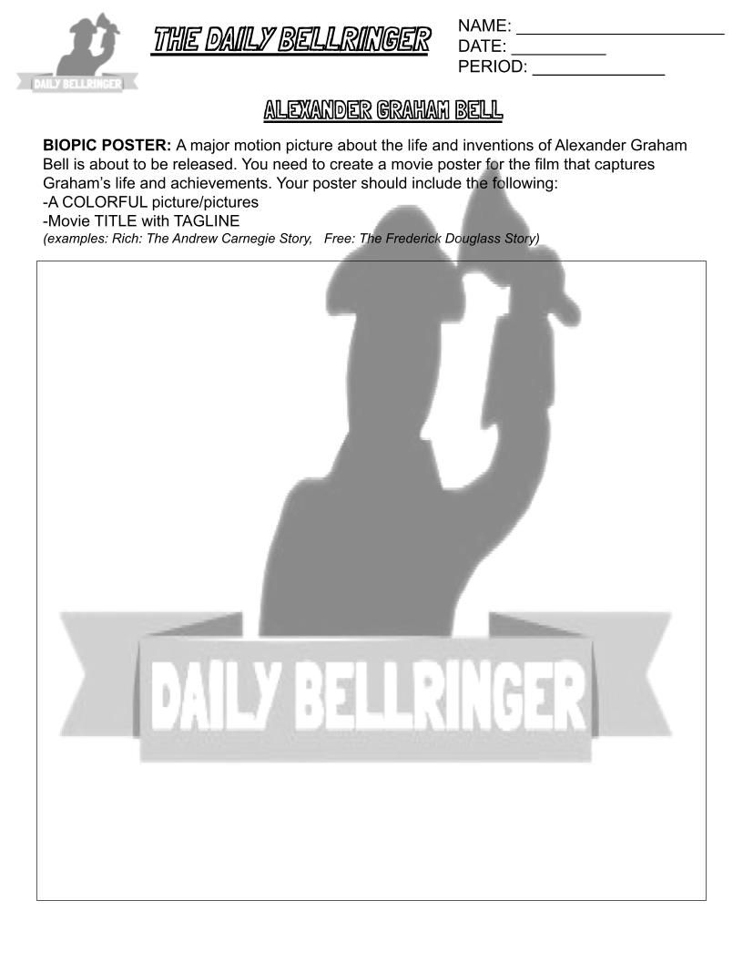 Thumbnail: Alexander Graham Bell Worksheet