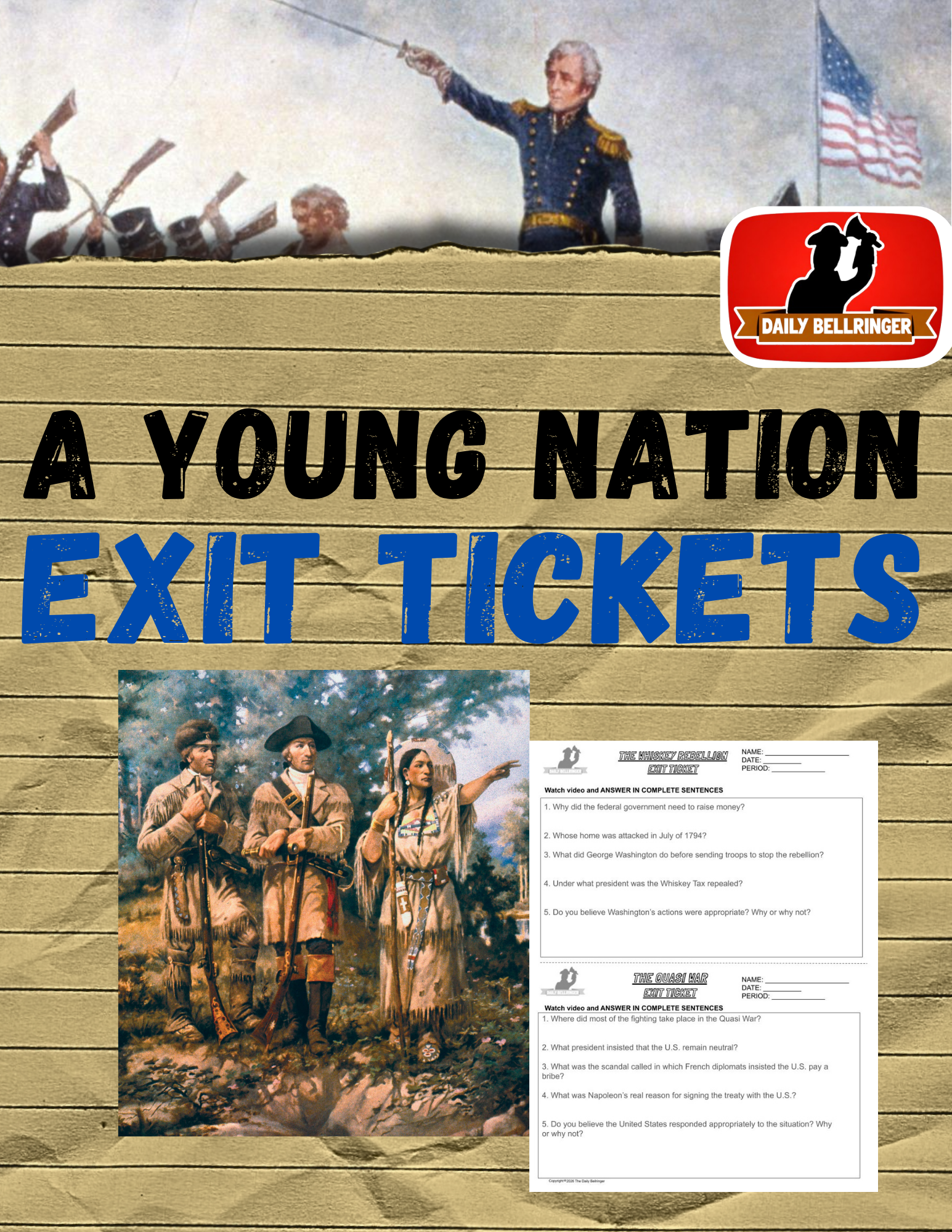 YOUNG NATION EXIT TICKET PACK w/answer key