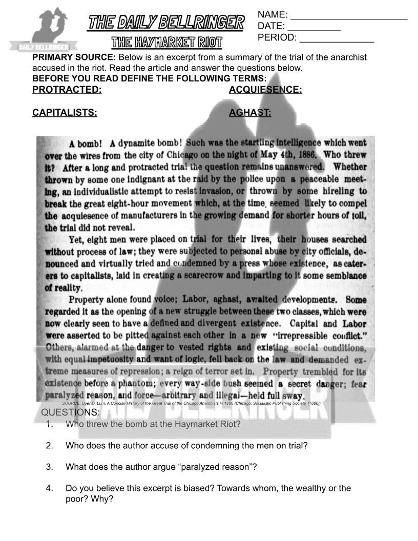 Thumbnail: The Gilded Age Full Worksheet Pack with answer key (14 Worksheets)