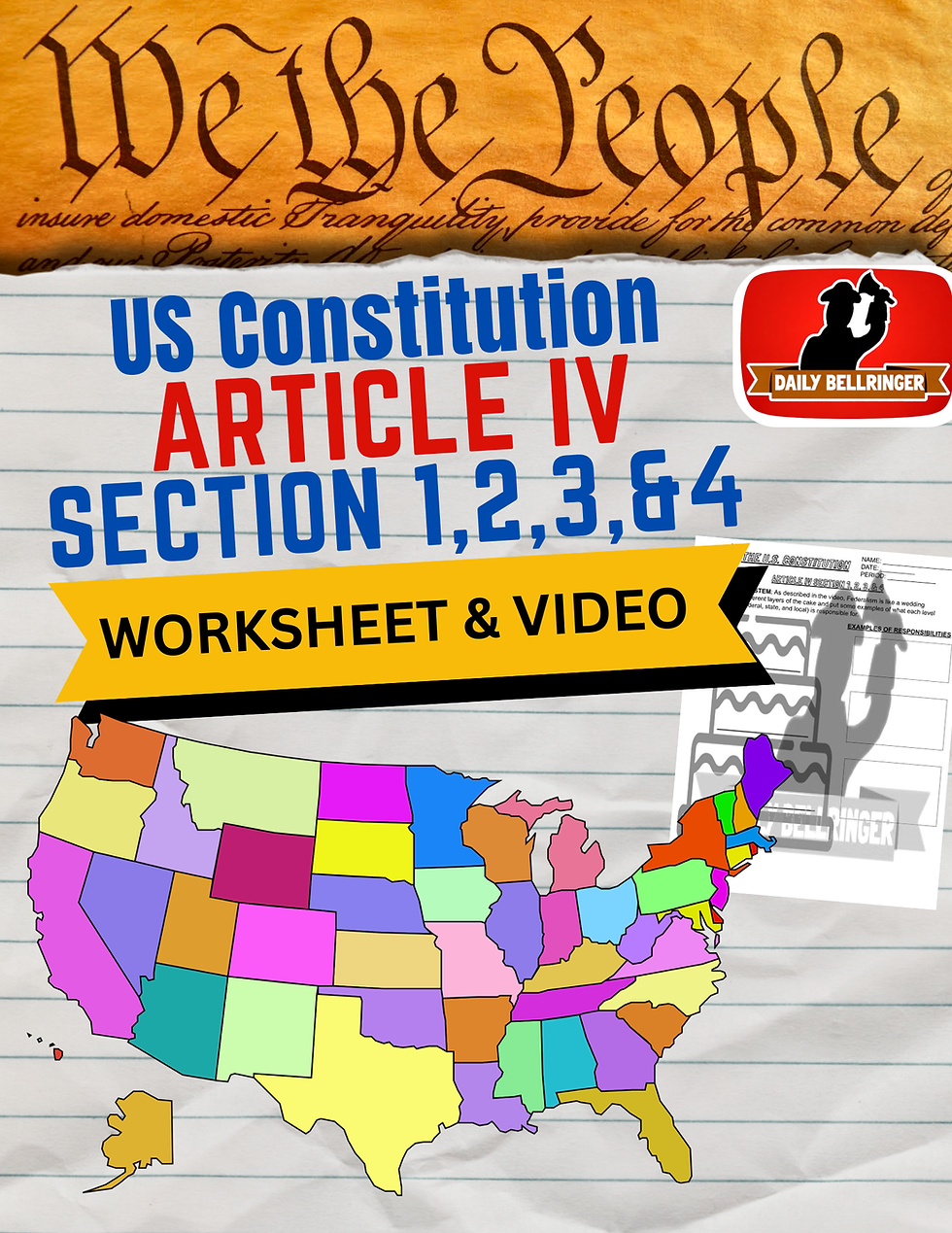 Thumbnail: Article IV Section 1,2,3, & 4 Worksheet